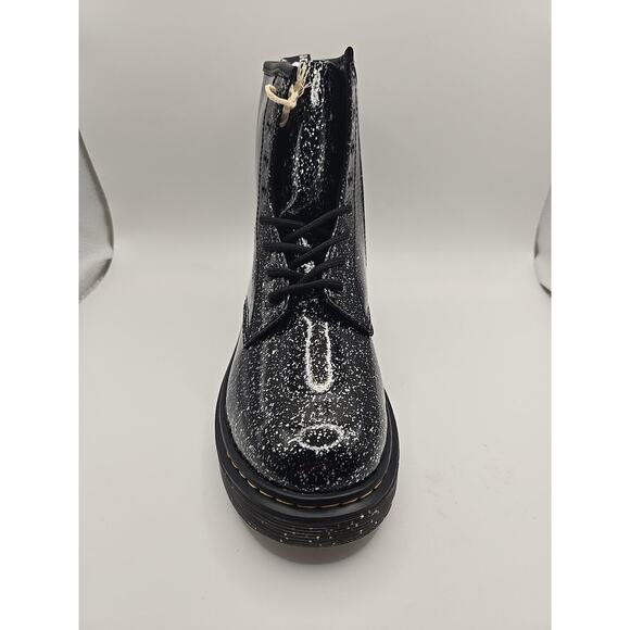 NEW Dr. Martens Cosmic Glitter Lace Up Ankle Boots Black Unisex Boys 5 Girls 6 - Picture 5 of 8